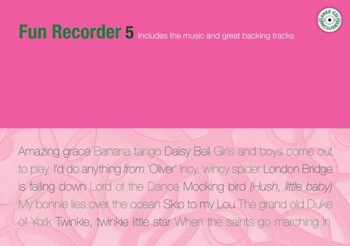 Fun Recorder 5 - Music book and backing CD - pro zobcovou flétnu