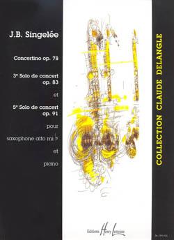 3 et 5ème Solos de concert / Concertino Op.78 - altový saxofon a klavír