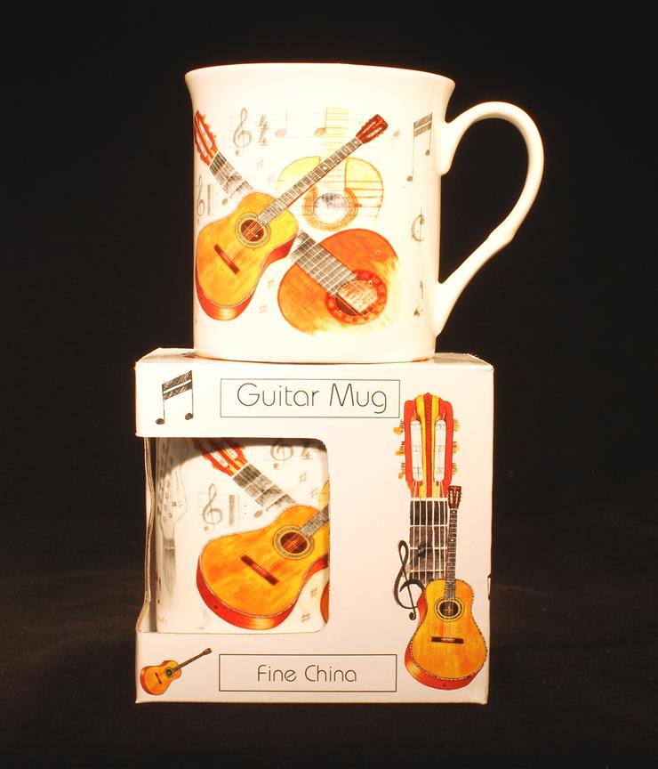 Little Snoring Gifts: Fine China Mug - Guitar Design