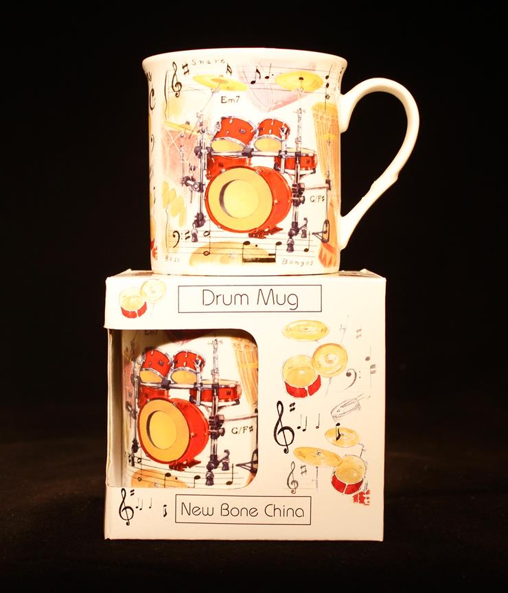 Little Snoring Gifts: Fine China Mug - Drums Design