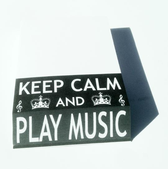 Little Snoring Gifts: Slant Pad - Keep Calm And Play Music