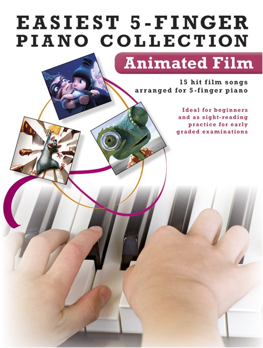 Easiest 5-Finger Piano Collection: Animated Film - noty pro klavír