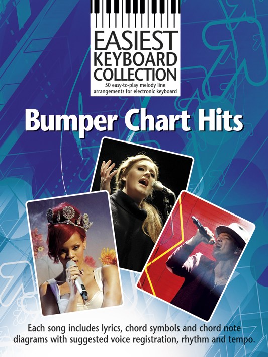 Easiest Keyboard Collection: Bumper Chart HIts - noty pro klávesy