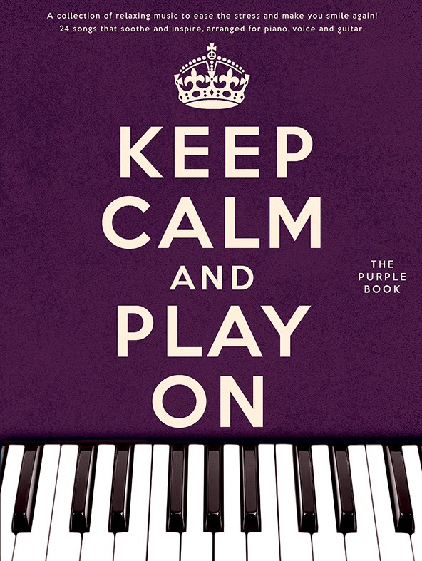 Keep Calm And Play On  - Purple Book - zpěv a klavír s akordy pro kytaru