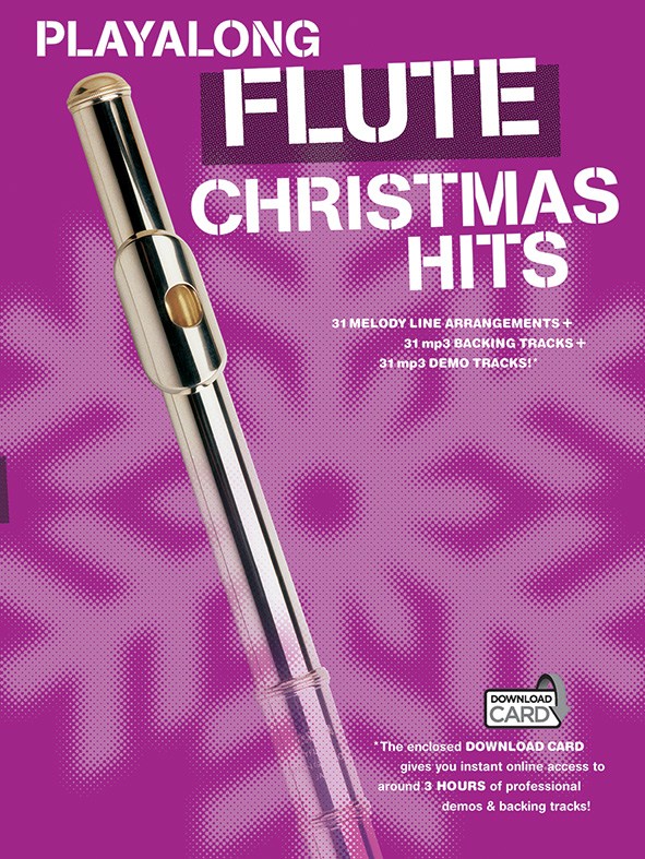 Playalong Flute Christmas Hits - (includes Download card) - pro příčnou flétnu