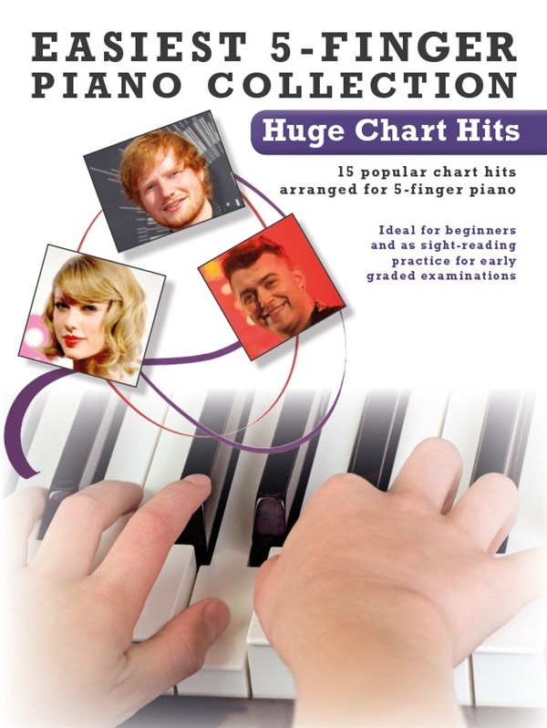 Easiest 5-Finger Piano Collection: Hugh Chart Hits - 15 popular chart hits arranged for 5-finger piano - noty pro klavír