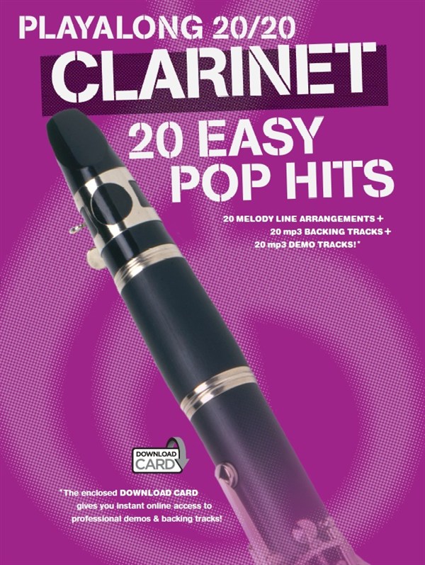 Playalong 20/20 Clarinet: 20 Easy Pop Hits - noty na klarinet