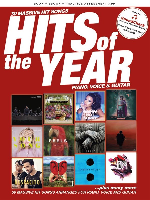 Hits Of The Year 2017: PVG - zpěv a klavír s akordy pro kytaru