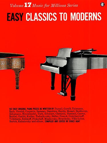 Easy Classics To Moderns (Music for Millions 17) - pro klavír