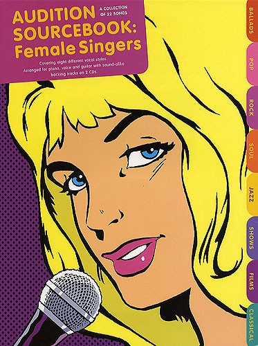 Audition Sourcebook Female - pro zpěv klavír s akordy pro kytaru