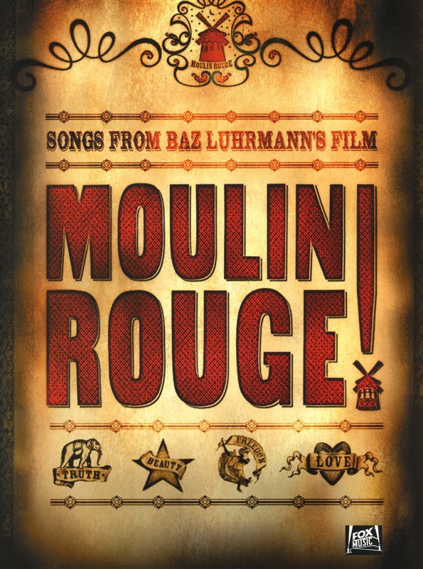 Moulin Rouge - pro zpěv klavír s akordy pro kytaru