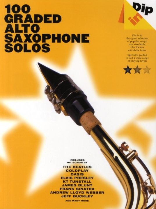 Dip In 100 Graded Alto Sax Solos - altový saxofon