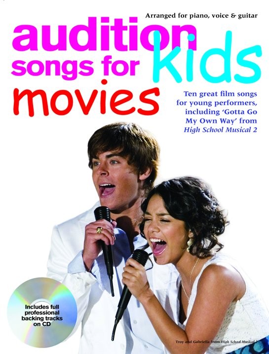 Audition Songs For Kids Movies - pro zpěv klavír s akordy pro kytaru