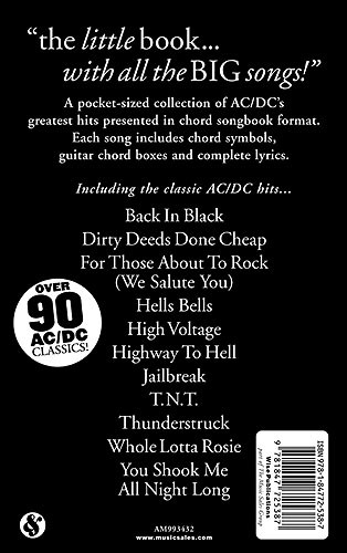 The Little Black Songbook: AC/DC - písně s texty a akordy