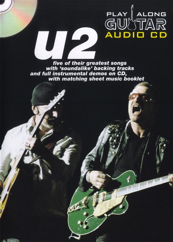 Play Along Guitar Audio CD: U2 - kytara a TAB