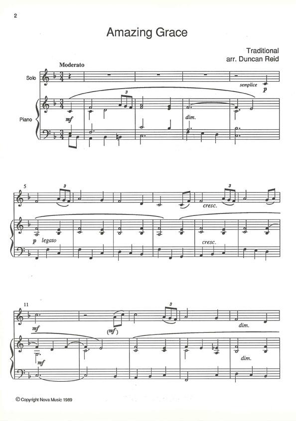 Amazing Grace - For Violin And Piano - housle a klavír