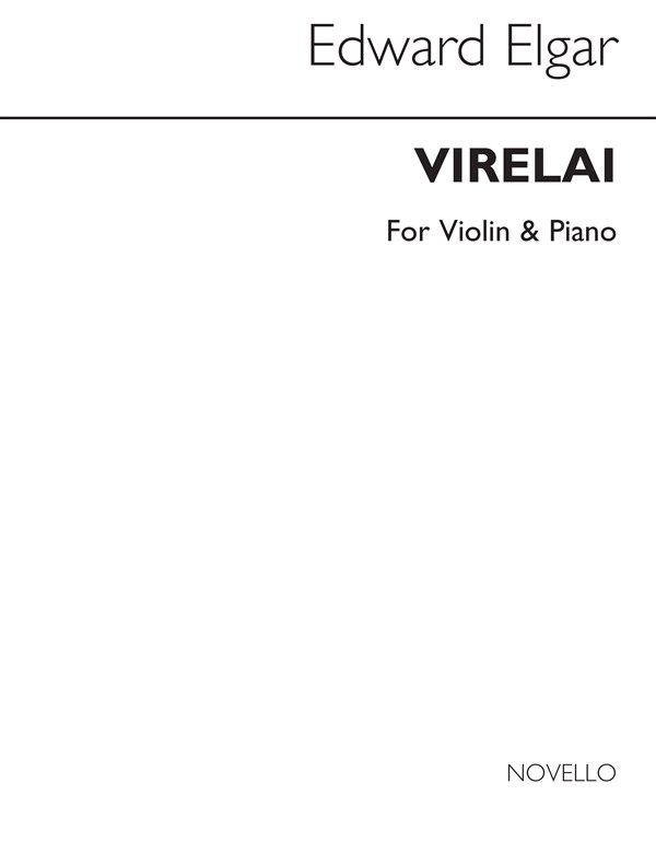 Edward Elgar: Virelai (Violin And Piano)