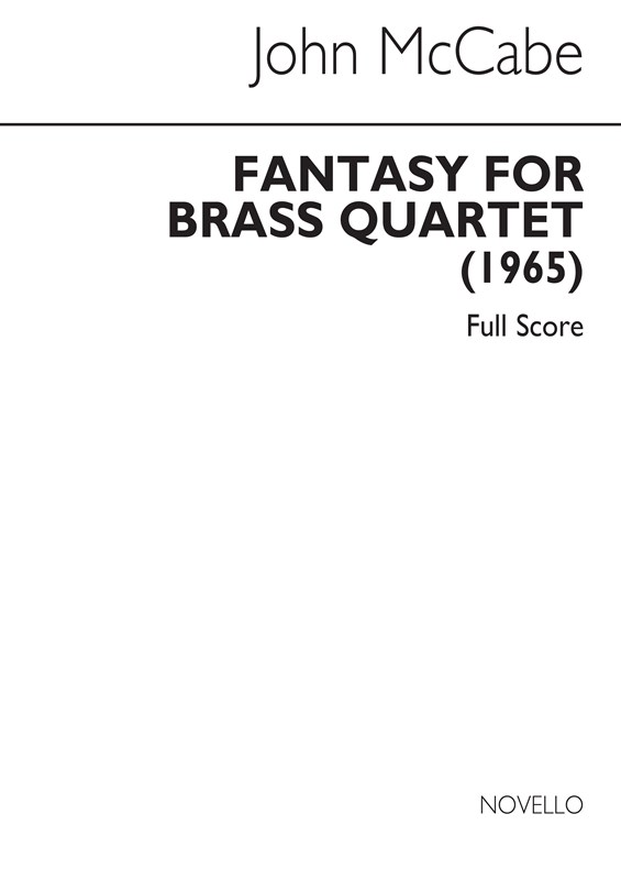 McCabe: Fantasy For Brass Quartet Op.35 (Parts)