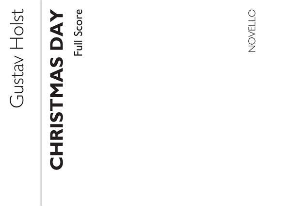 HOLST CHRISTMAS DAY SCORE/PARTS