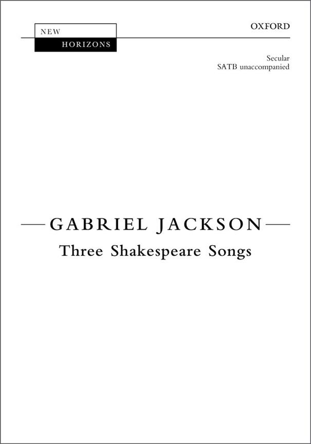 Three Shakespeare Songs - pro smíšený sbor