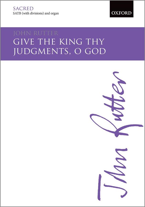 Give The King Thy Judgments, O God - Paperback - smíšený sbor