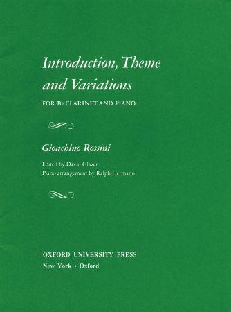 Introduction, Theme And Variations - Reduction for clarinet and piano - klarinet a klavír