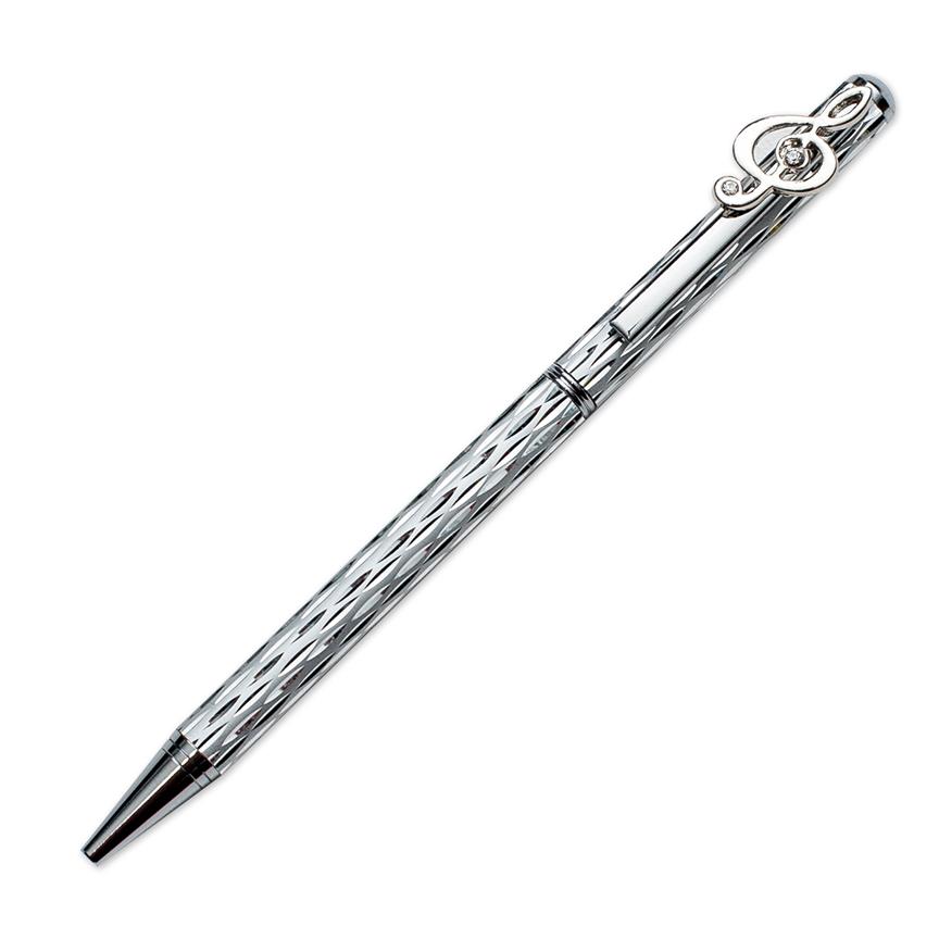 Mandarin: Silver Colour Pen With Charm - In Presentation Pouch