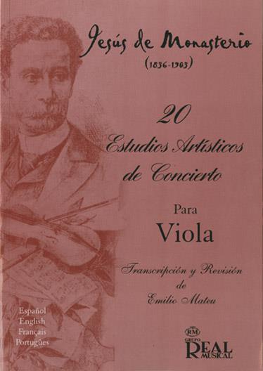 20 Estudios Artísticos de Concierto para Viola - noty na violu