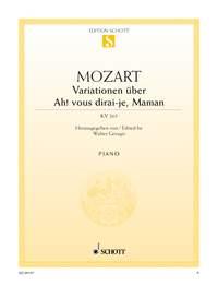 Ah Vous Dirai Je Maman Kv265 - Mozart pro klavír