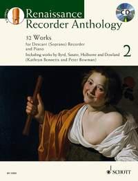 Renaissance Recorder Anthology Vol. 2 - 33 Works for Soprano (Descant) Recorder and Piano