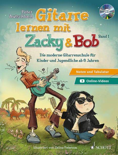 Gitarre lernen mit Zacky & Bob Band 1 - Die moderne Gitarrenschule für Kinder und Jugendliche ab 8 Jahren - pro kytaru