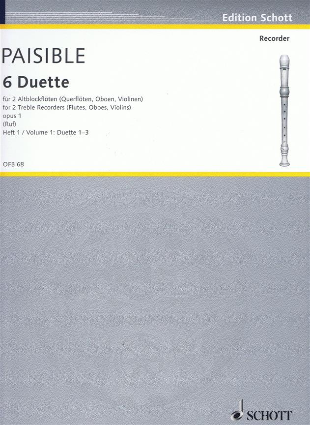 Duetten(6) 1 Opus 1 - altová flétna duet