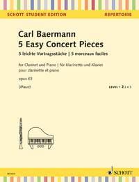 5 Easy Concert Pieces op. 63 - ke klarinetové škole op. 63 - klarinet a klavír