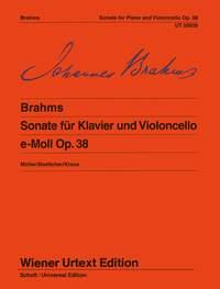Sonata Op. 38 E Minor - Violoncello and Piano - na violoncello a klavír