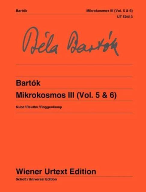 Mikrokosmos Band 3 (Vol. 5 & 6) - Nach den Quellen hrsg. von Michael Kube und Jochen Reutter - pro klavír