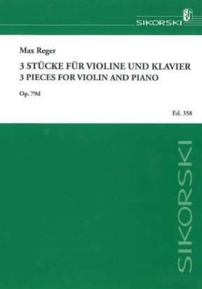 3 Stücke - für Violine und Klavier - housle a klavír