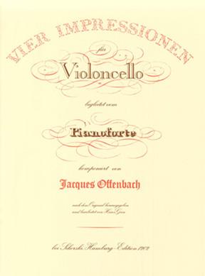 4 Impressionen - für Violoncello begleitet vom Pianoforte - violoncello a klavír