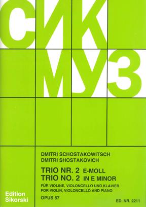 Trio 2 E Op.67 - housle violoncello a klavír
