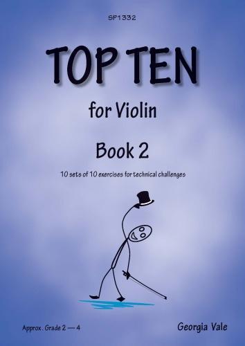 Top Ten for Violin Book 2 - 10 sets of 10 exercises for technical challenges - pro housle