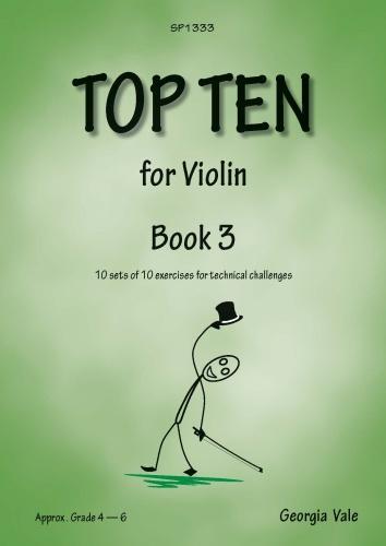 Top Ten for Violin Book 3 - 10 sets of 10 exercises for technical challenges - pro housle
