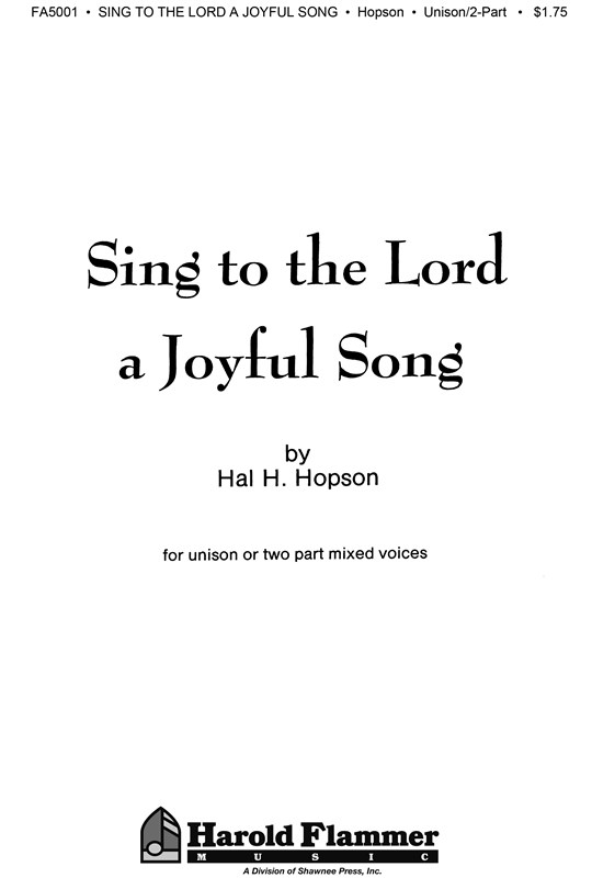 Hopson Sing To The Lord Sa