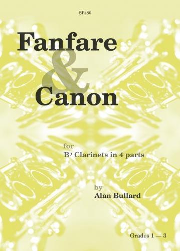 Fanfare & Canon for beginner clarinet group - Bb Clarinets In 4 Parts - pro klarinet