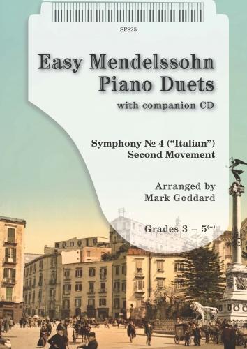 Easy Mendelssohn Piano Duets - Symphony No 4 ('Italian') Second Movement - piano duet