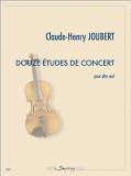 Douze études de concert - Cycle 3 - etudy pro violu