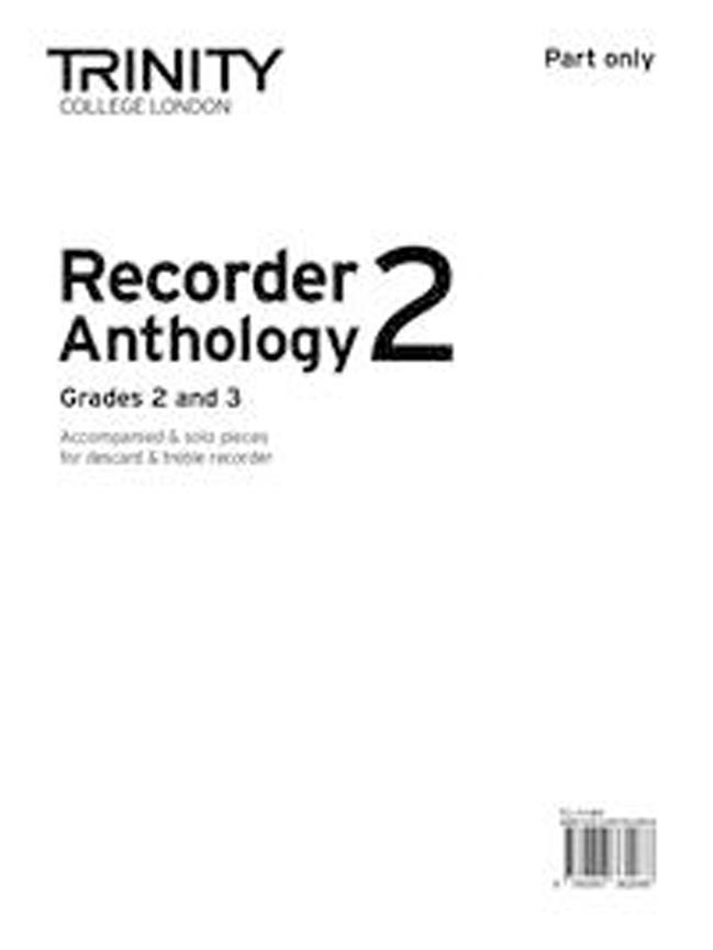Recorder Anthology book 2 Part Only - Recorder teaching skladby pro zobcovou flétnu