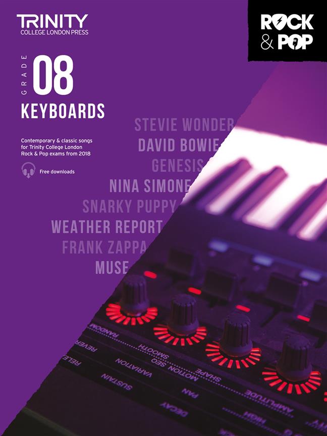 Trinity Rock and Pop 2018 -20 Keyboards Grade 8 - pro keyboard