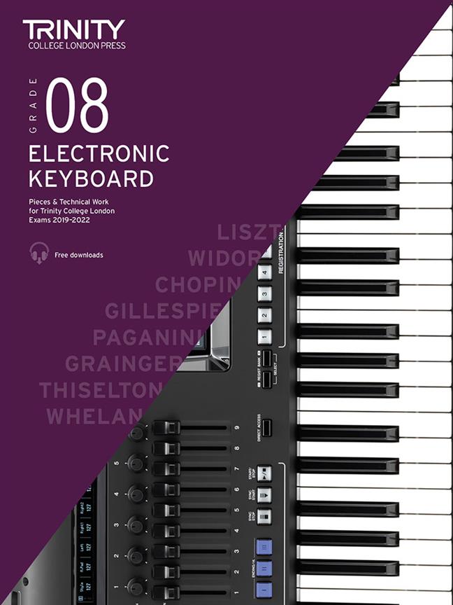 Grade 8 Electronic Keyboard Exam Pieces 2019?2022 - and Technical Work - Grade 8 - pro keyboard