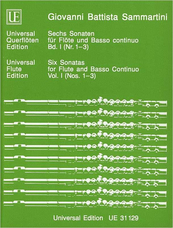 6 Sonatas: Sonatas Nos. 1-3 (vol. 1) - For flute and piano
