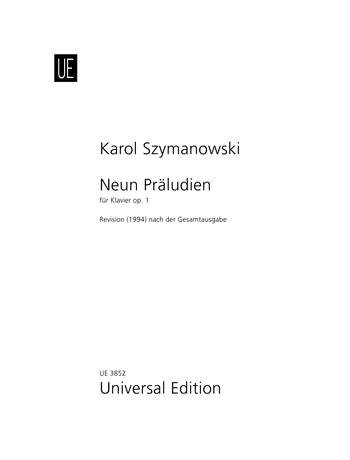 Karol Szymanowski: 9 Préludes for piano op. 1