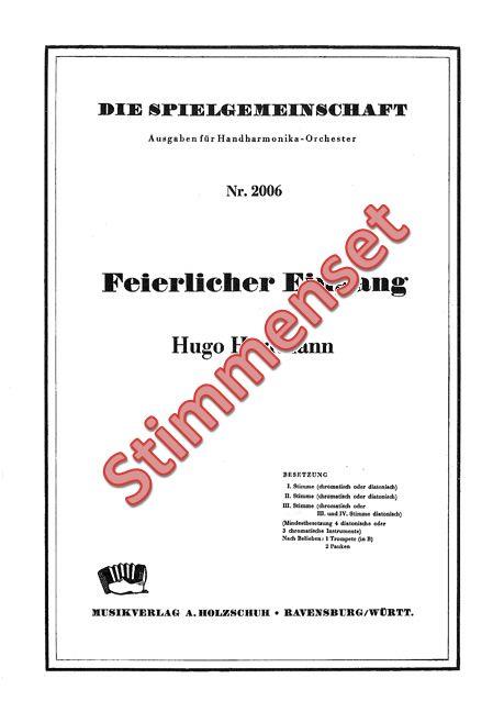 Feierlicher Eingang